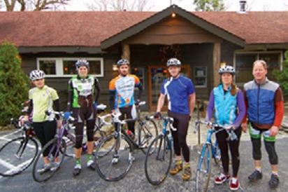 cyclists on Appalachain Trail