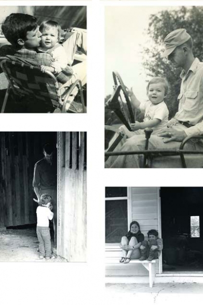 Wendell Berry with daughter Mary and son Den