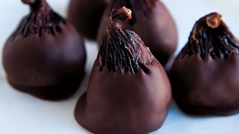 Chocolate-Bourbon-Almond Stuffed Figs
